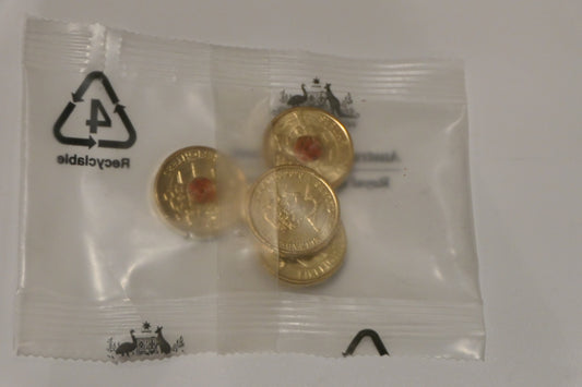 2020 Royal Australian Mint Firefighters Coloured $2 Coin Bag — 5 X Uncirculated Coins front