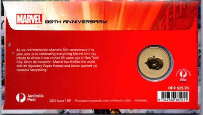 2024 Australia Post Marvel Superhero 85th Anniversary PNC reverse