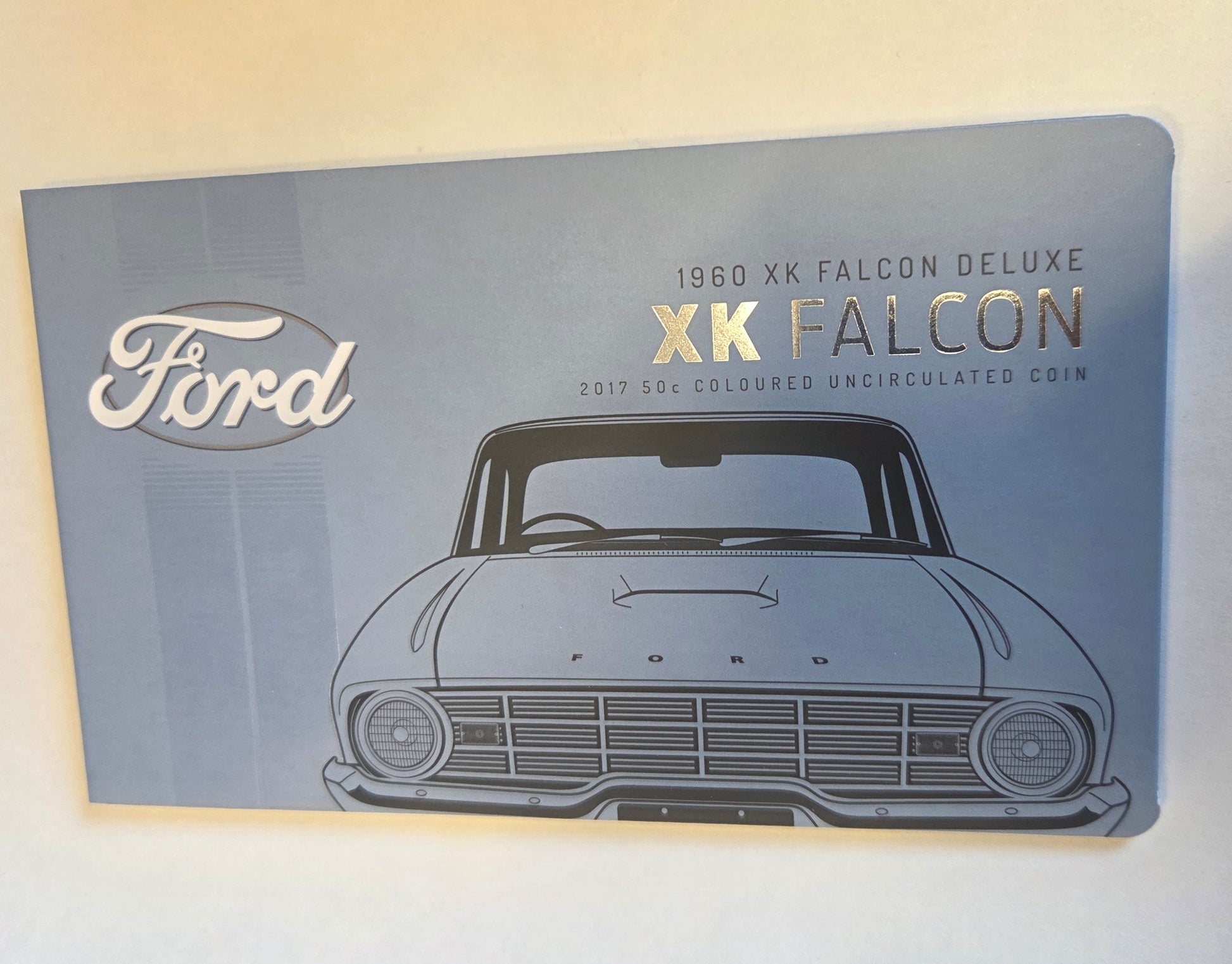 1960 Xk Falcon 50c Coloured Coin front