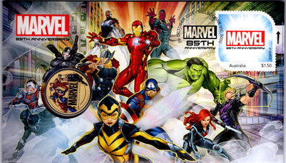 2024 Australia Post Marvel Superhero 85th Anniversary PNC front