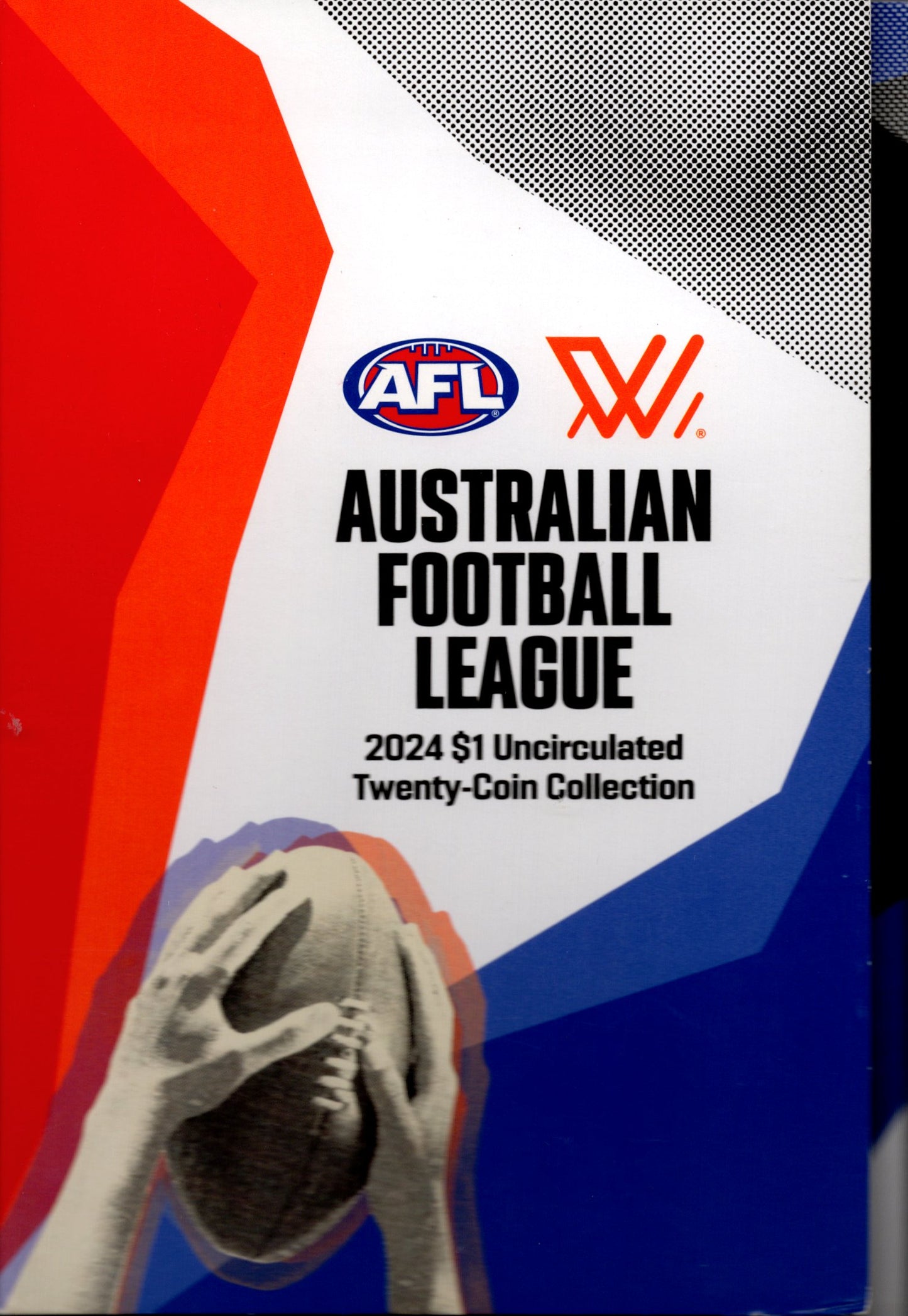 2024 Royal Australian Mint AFL & Aflw $1 Uncirculated Twenty-Coin Collection front