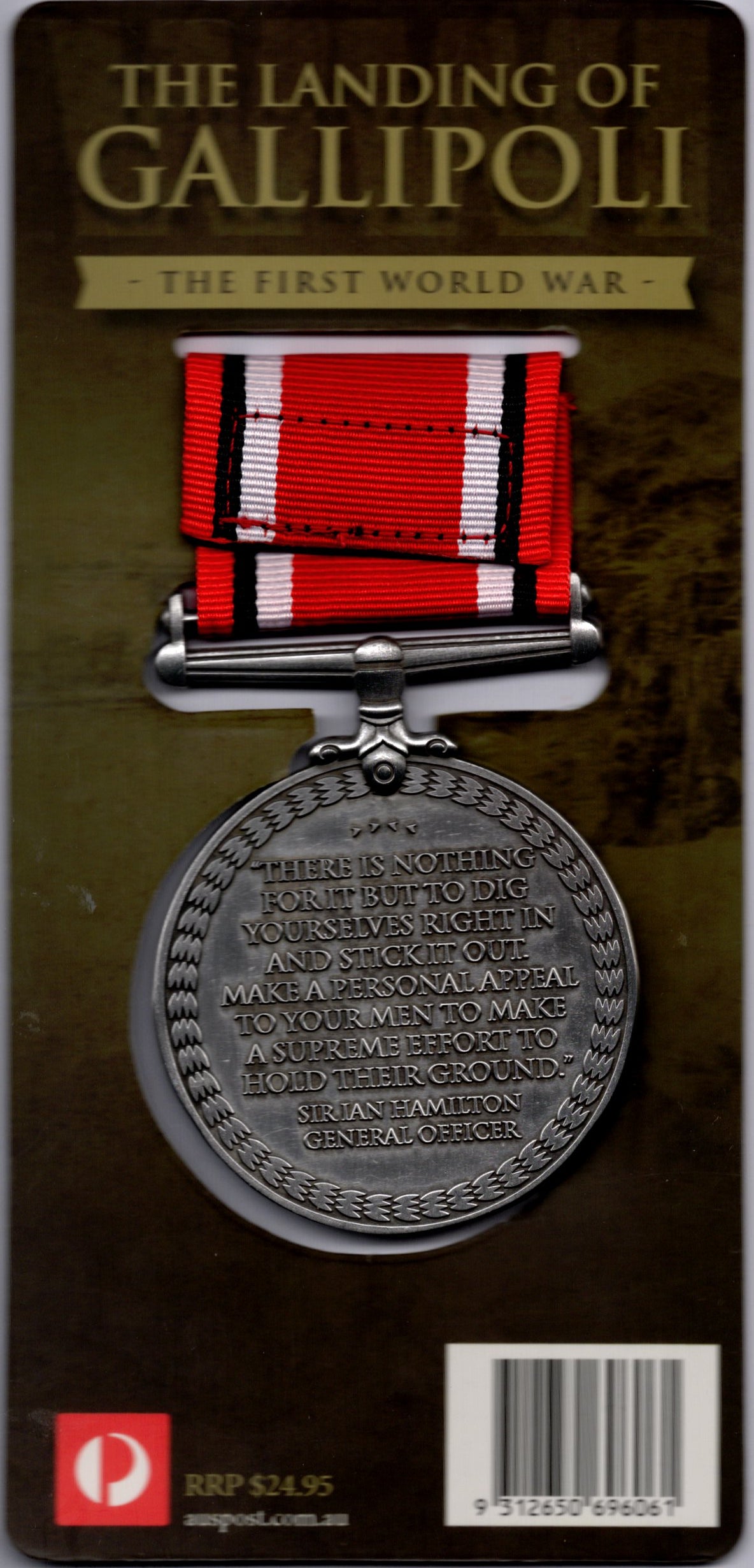 Landing Of Gallipoli Stamp In Medal
