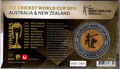 2015 ICC Cricket World Cup Medallion Cover