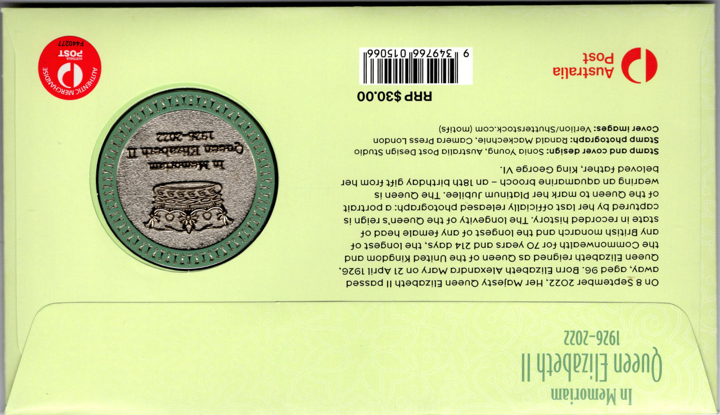 2023 In Memoriam Queen Elizabeth II Longevity of Her Reign medallion cover additional image