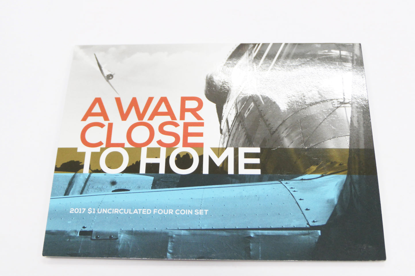 2017 "a War Close to Home $1 UNC Four Coin Set front