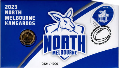 2023 North Melbourne Kangaroos AFL Limited Edition Postal Numismatic Cover Collectors Item with Authenticity Certificate...