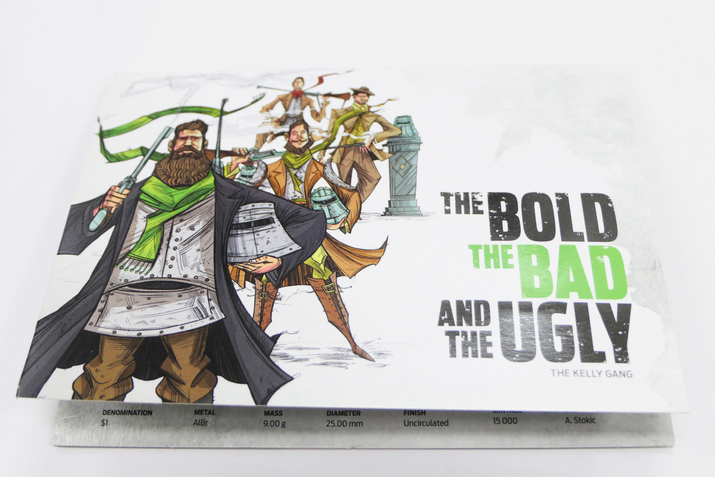 2019 the Bold, the Bad, the Ugly C,s,b,m One Dollar Four Coin Set front
