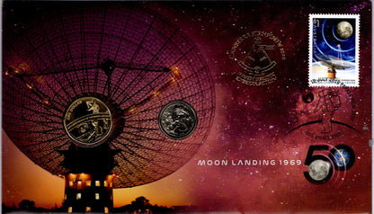 2019 Moon Landing 50th Anniversary Commemorative PNC Collectors Edition Keepsake front