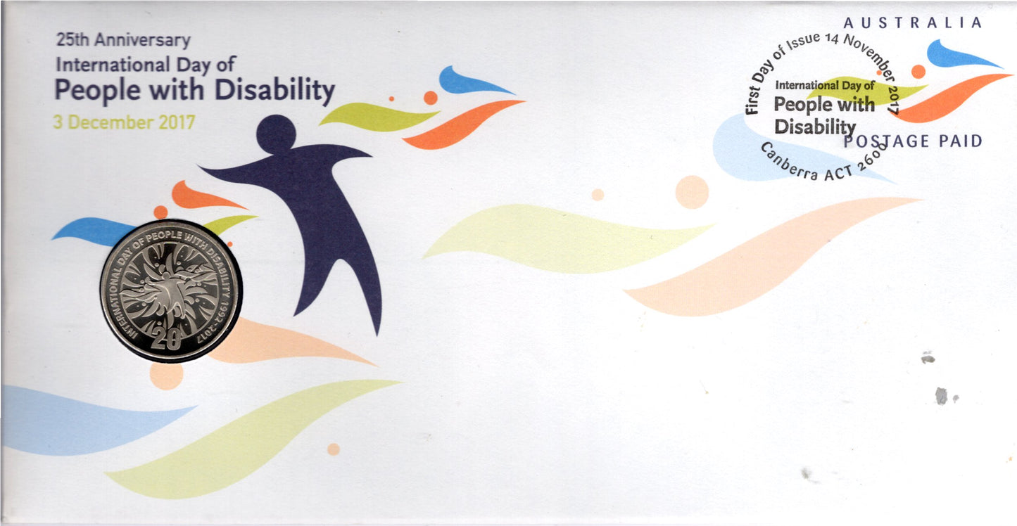 2017 International Day of People with Disability 25th Anniversary 20c PNC