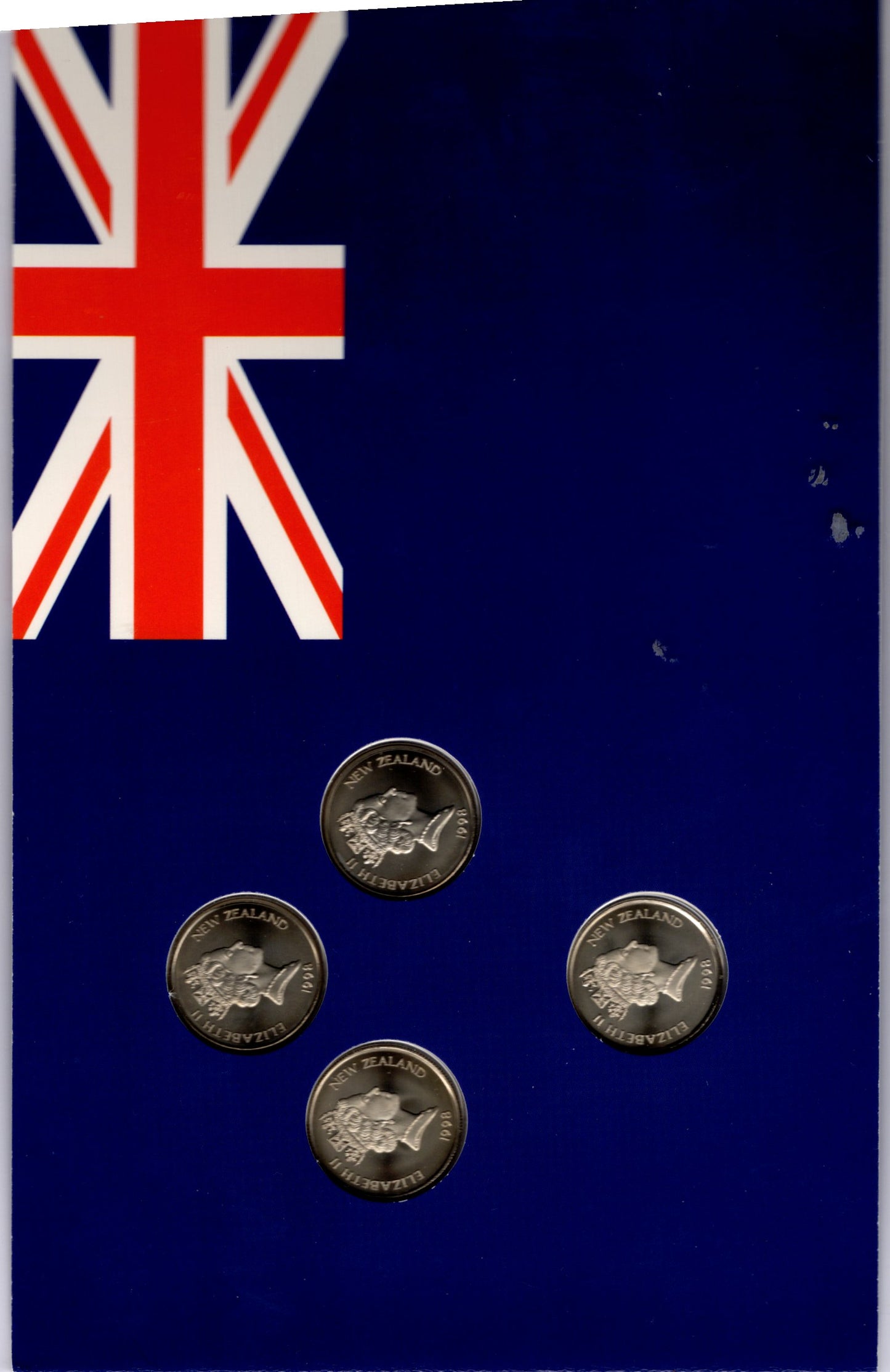1998 pride in newzeland brilliant unc coin set