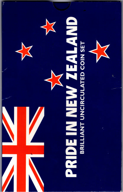 1998 pride in newzeland brilliant unc coin set
