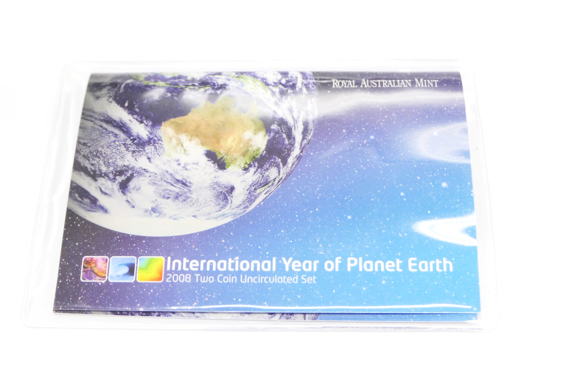 2008 Royal Australian Mint Year of the Planet Earth Two Coin Mint Set front