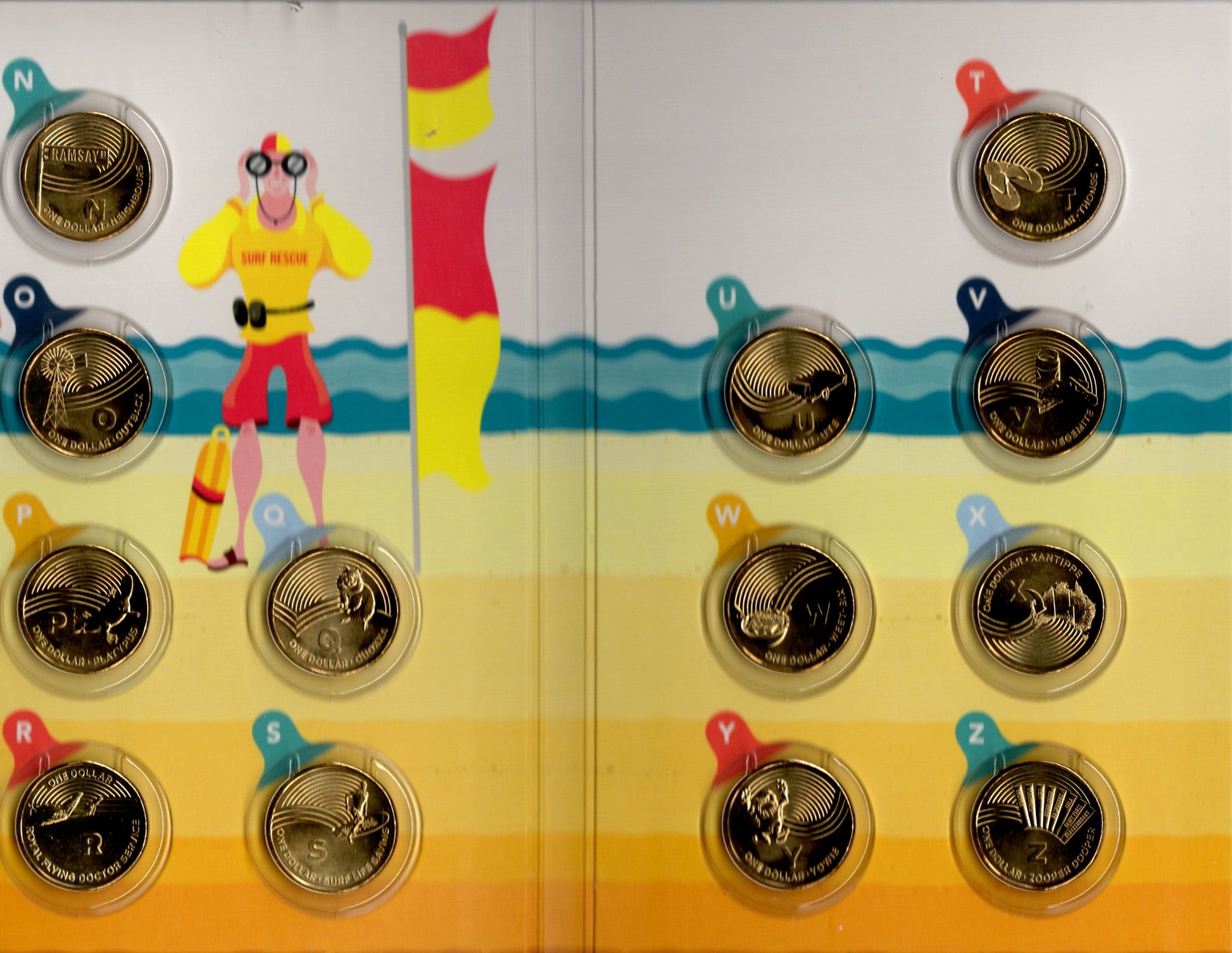 the Great Aussie Coin Hunt — Complete a—Z $1 Uncirculated Coin Collection — 26 Coins — Australia Post image 3