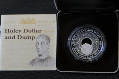 Holey Dollar and Dump — Silver Boxed Coin — reverse