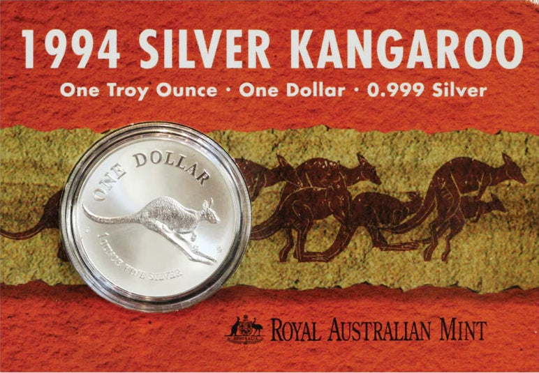 1994 Kangaroo 1oz 99.9% Silver UNC