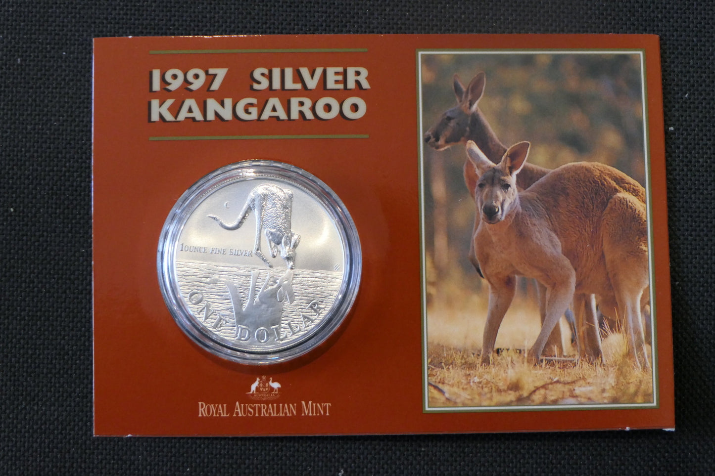 $1 1997 Kangaroo 1oz 99.9% Silver UNC
