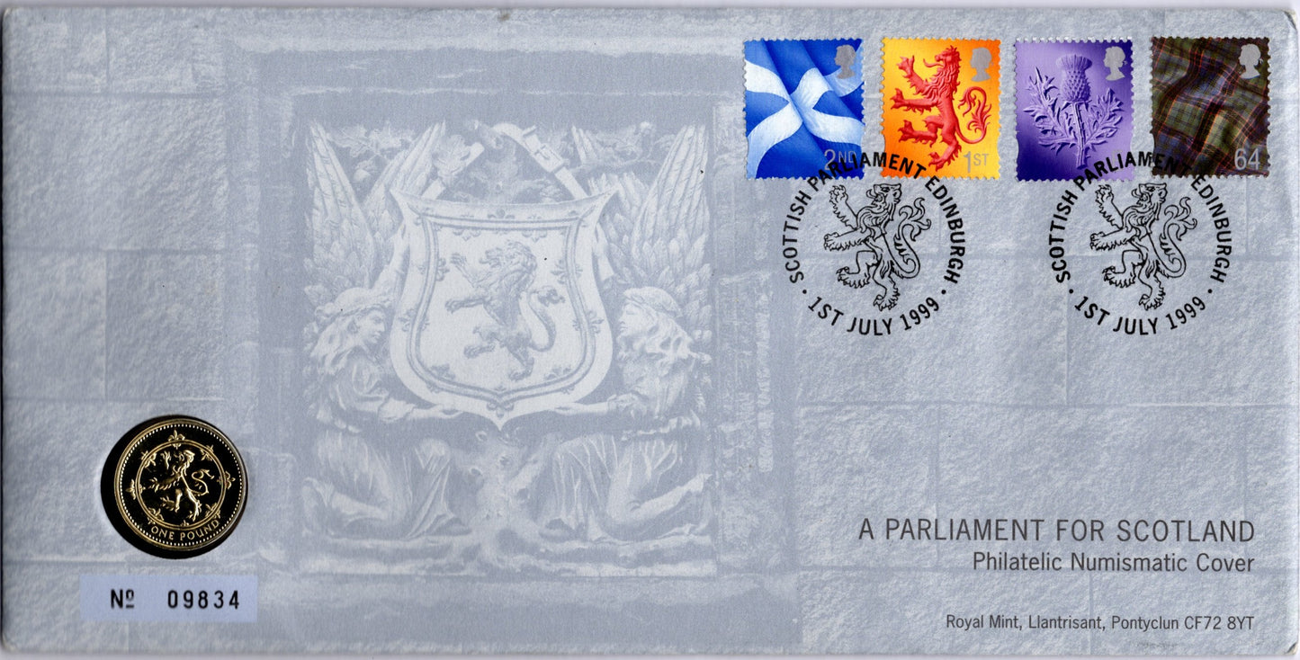 GREAT BRITAIN - 1999 'PARLIAMENT FOR SCOTLAND' PNC £1 Royal Mint