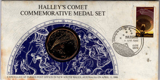 Halley's Comet Commemorative Medal front