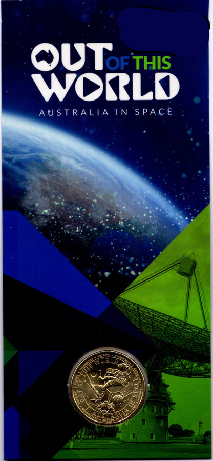 2019 Out of This World — Australia in Space $1 Uncirculated Coin — Royal Australian Mint front