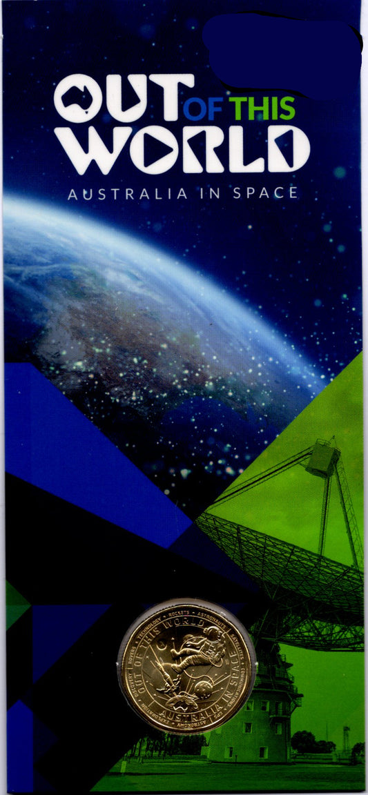 2019 Out of This World — Australia in Space $1 Uncirculated Coin — Royal Australian Mint front