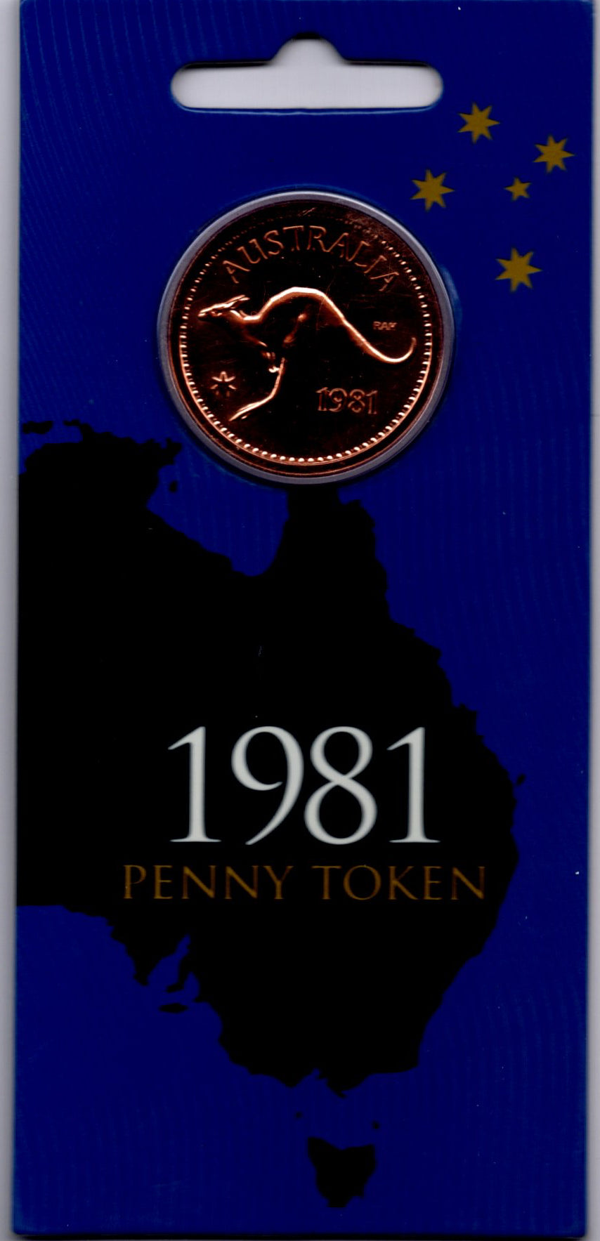 1981 RAM Penny Token — Royal Australian Mint — Platypus Reverse front