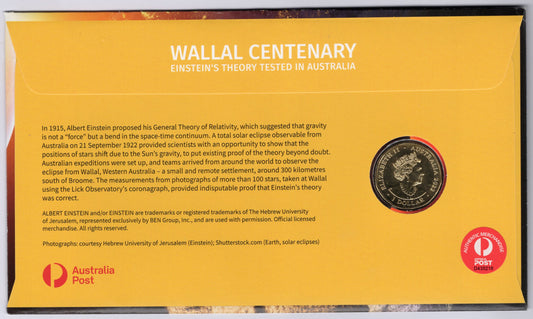 Wallal Centenary ANDA Show— Einstein's Theory Tested in Australia PNC 2022 reverse