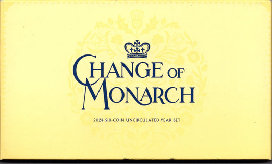 2024 Royal Australian Mint Change of Monarch Six-Coin Uncirculated Year Set front
