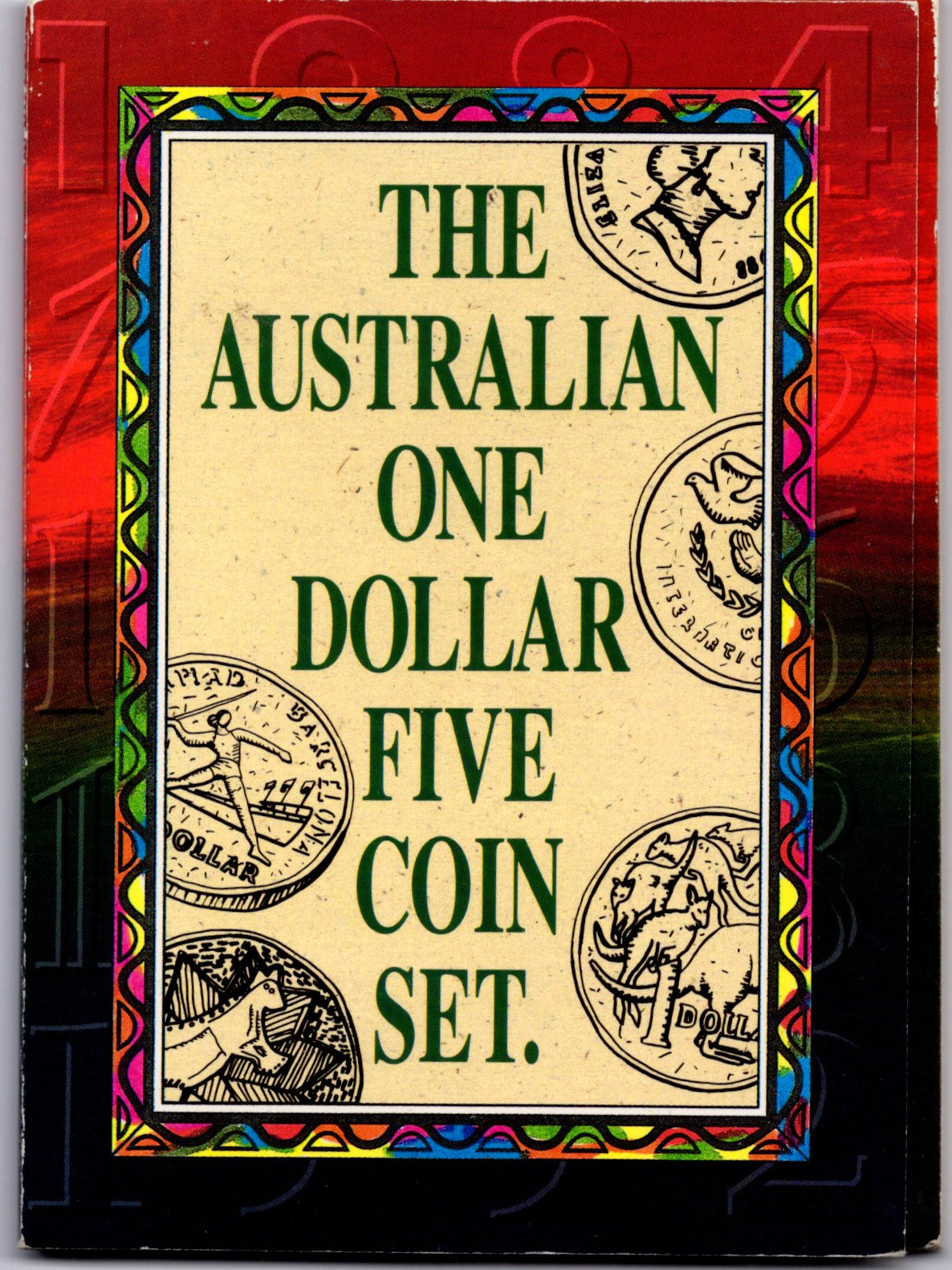 RAM $1 Five-Coin Set 1984—1992 front