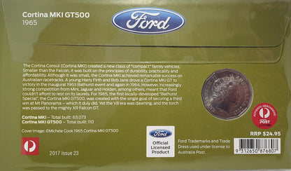 1965 Ford Cortina Mki Gt500 Coin Cover — Classic Car Collectible front