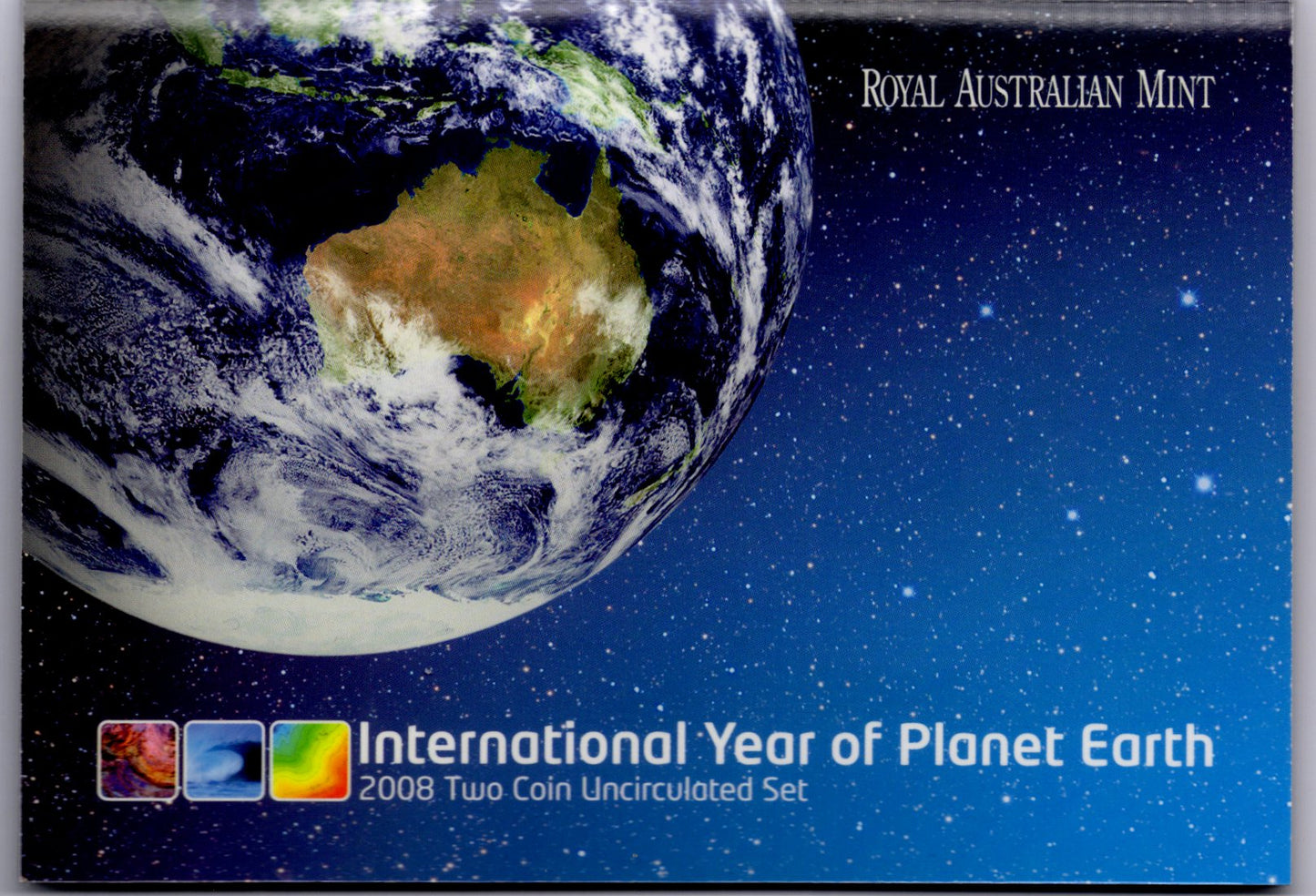 International Year of Planet Earth 2 Coin Proof Set Front