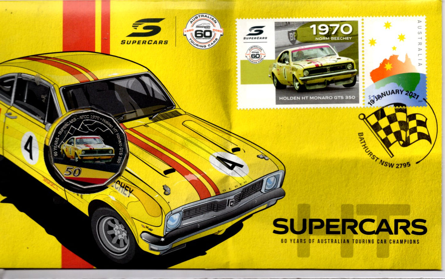 2020 PNC 1970 Holden HT Monaro GTS 350 50c Supercars