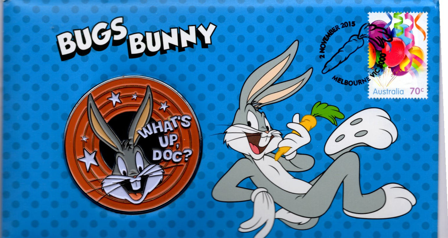 2015 Bugs Bunny Stamp and Medallion Cover