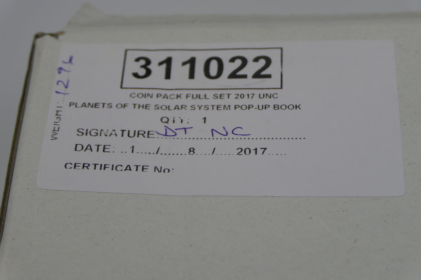 2017 Planets of the Solar System Coin Pack Full Set UNC — Pop-Up Book — RAM PNC image 4