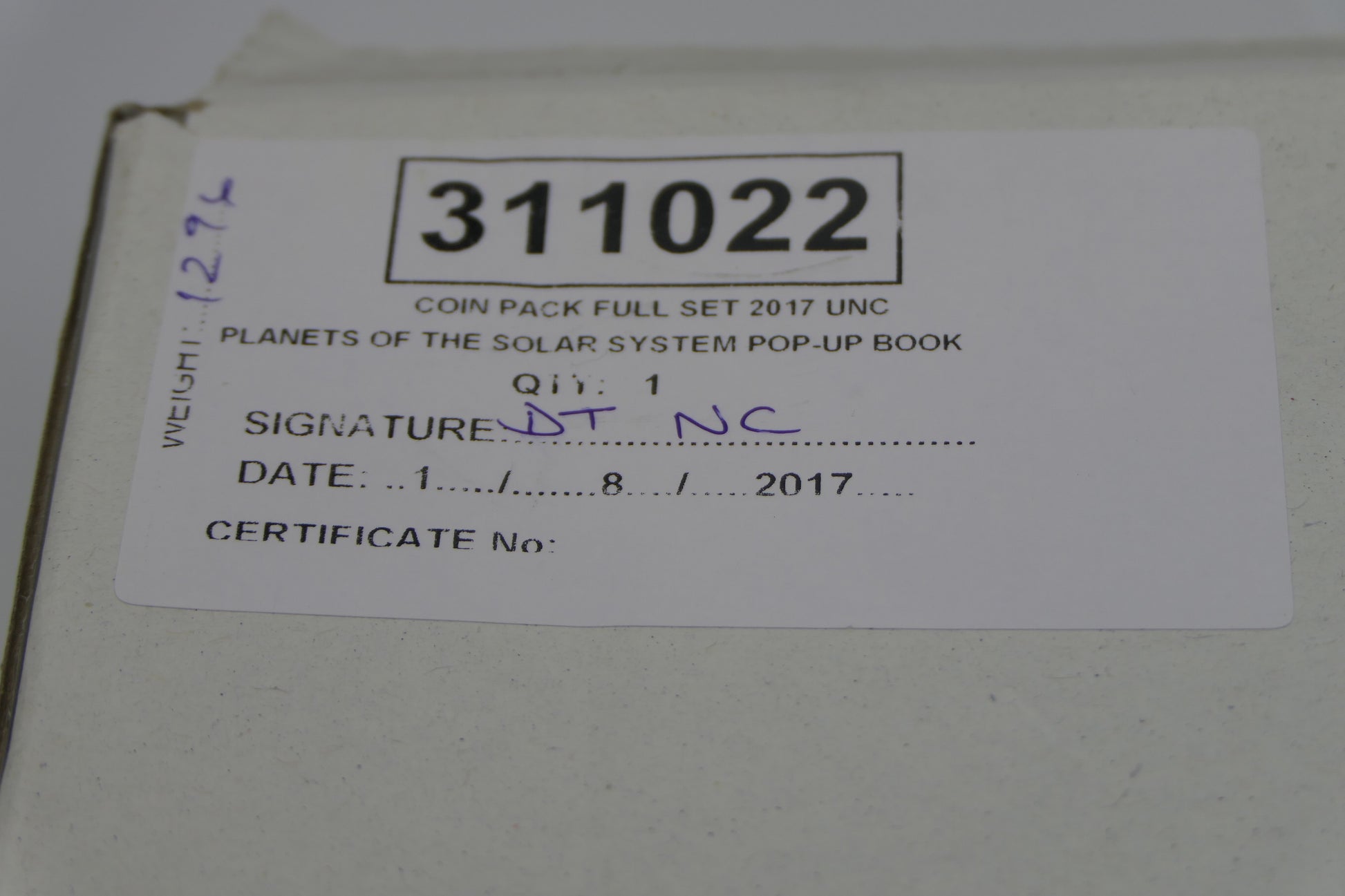 2017 Planets of the Solar System Coin Pack Full Set UNC — Pop-Up Book — RAM PNC image 4