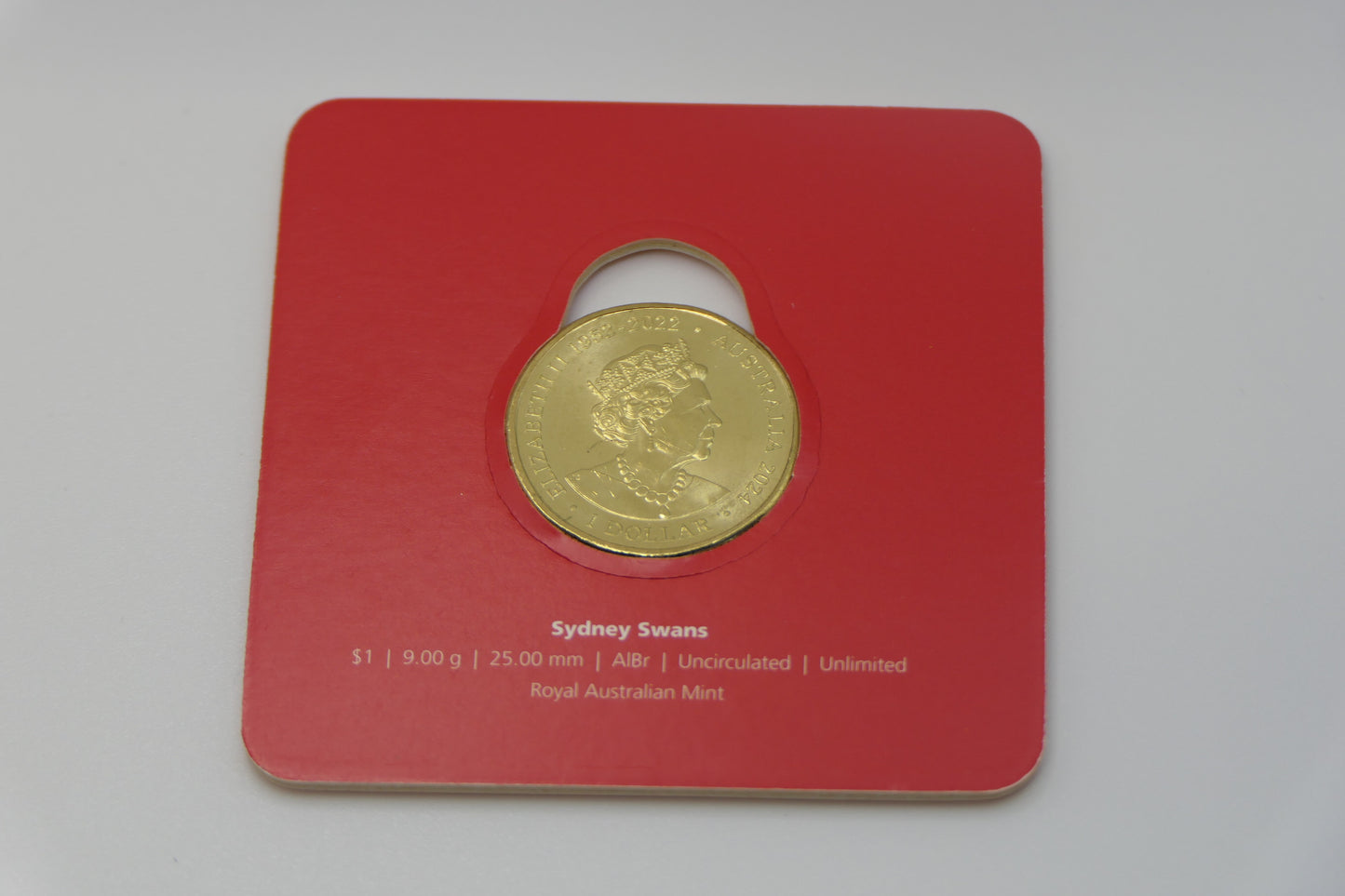 2024 AFL $1 Uncirculated Coin — Sydney Swans image 3