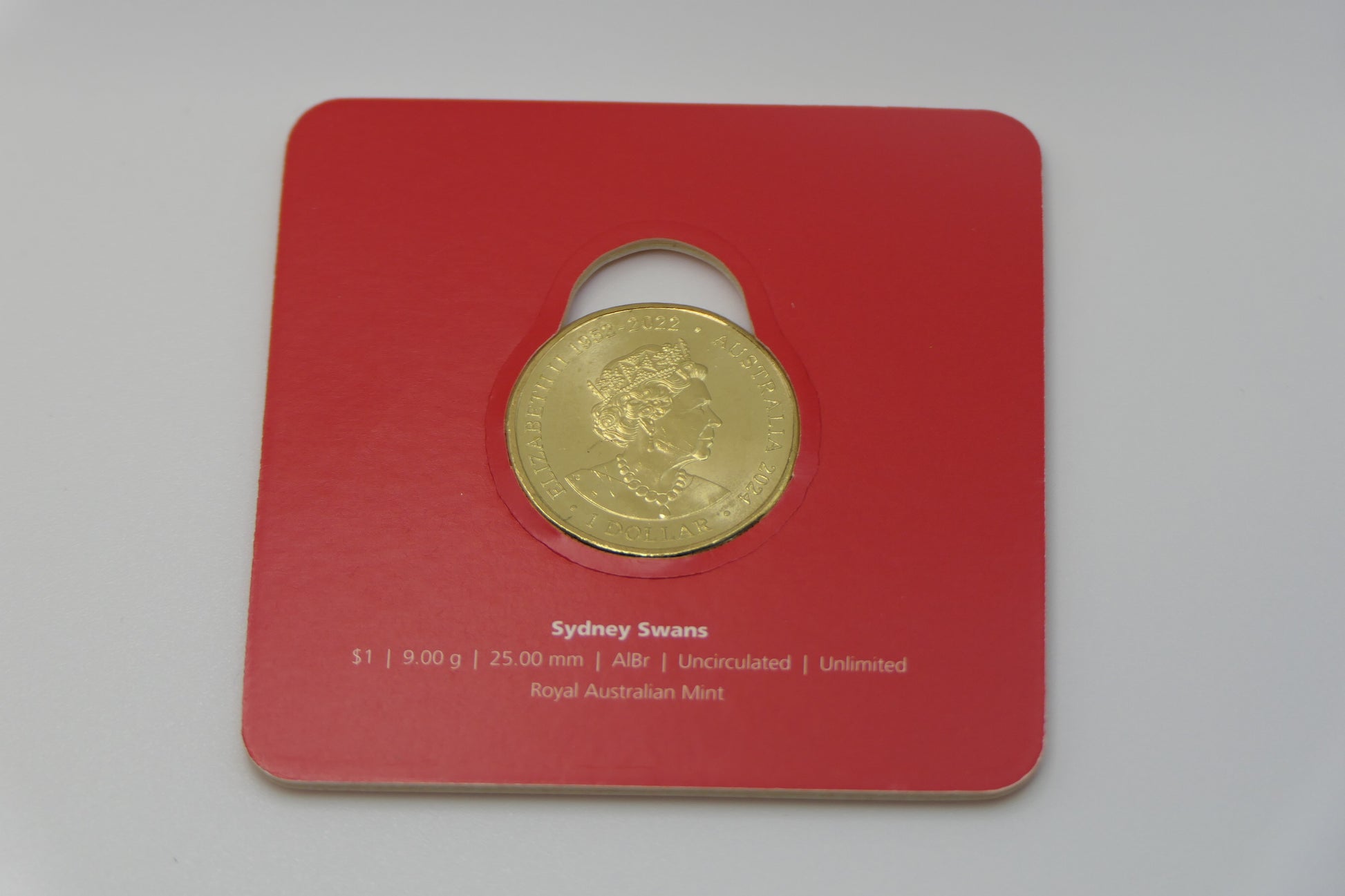 2024 AFL $1 Uncirculated Coin — Sydney Swans image 3