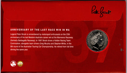2022 Australia Post ANDA Show Peter Brock 25th Anniversary Last Race Win Wa PNC reverse