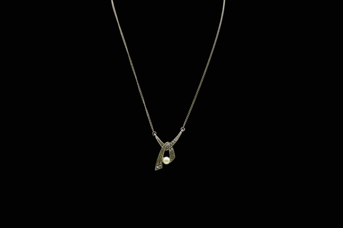 Women's Sterling Silver 925 Chain and Pendant front
