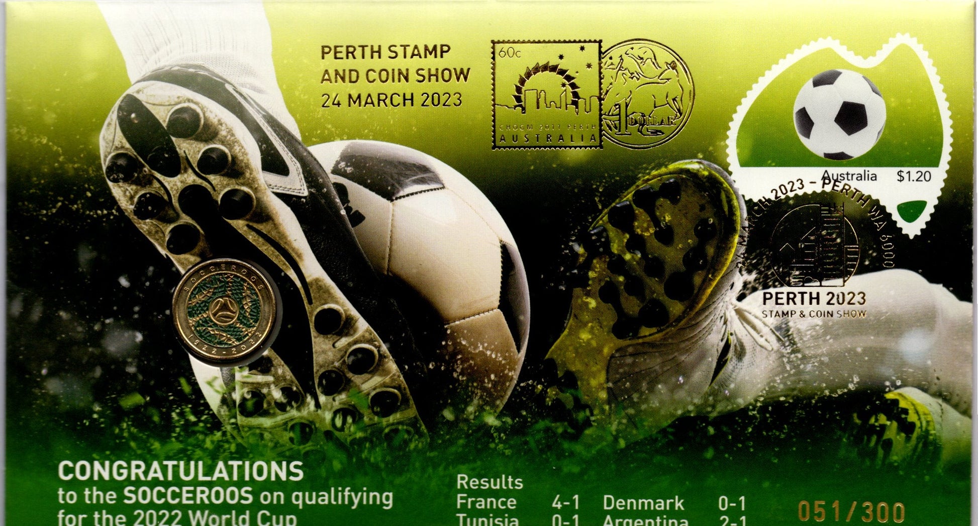 2024 Perth Stamp And Coin Show Socceroos 051/300