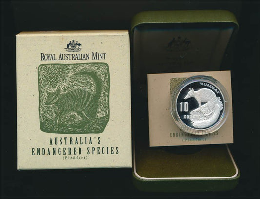 1995 Australia's Endangered Species — Numbat — 20g Sterling Silver — RAM - front