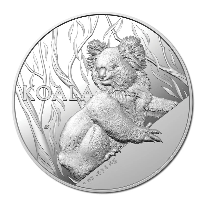 $5 2024 Koala High Relief 1oz Silver Proof front
