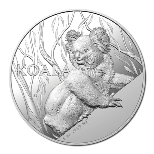 $5 2024 Koala High Relief 1oz Silver Proof front