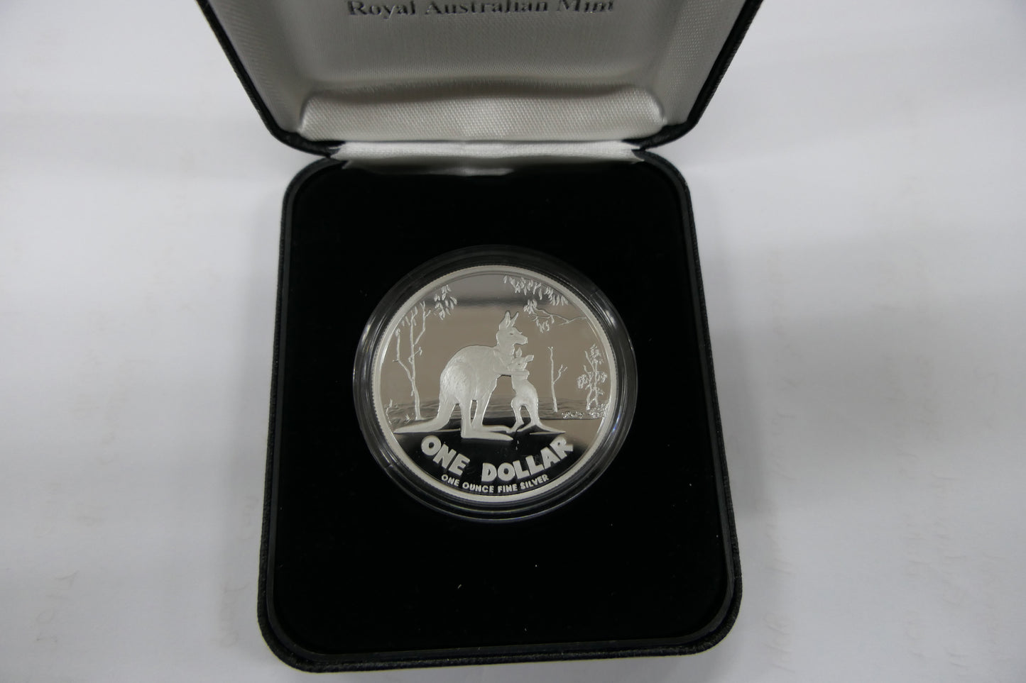 2007 $1 Rolf Harris SILVER KANGAROO SILVER PROOF COIN NEW in Original Box & Cert front