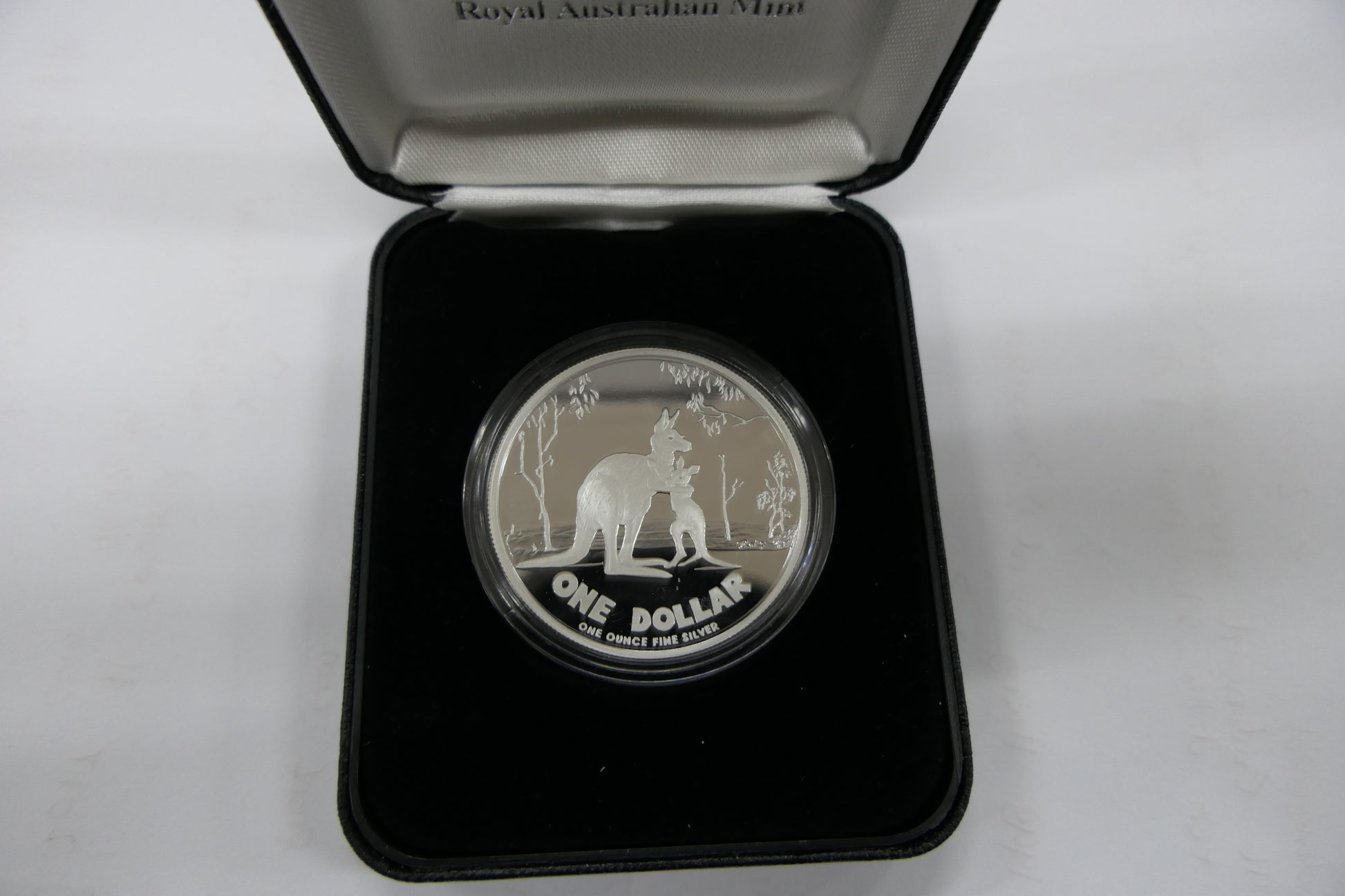 2007 $1 Rolf Harris SILVER KANGAROO SILVER PROOF COIN NEW in Original Box & Cert front