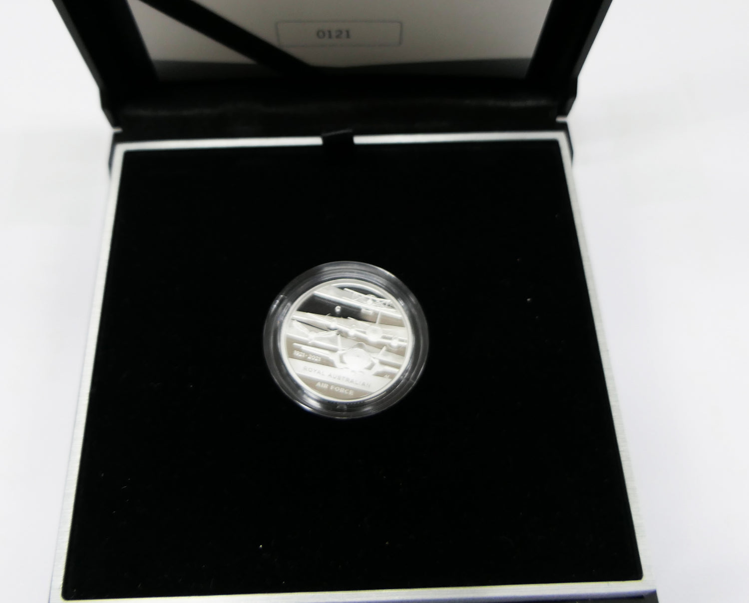 2021 Heroes of the Sky -Centenary of the Royal Australian Air Force ‘c’ Mintmark Fine Silver Proof Dollar front