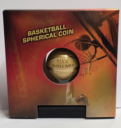 2020 $5 Samoa Basketball Spherical Coin
