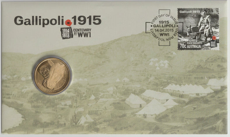 2015 Australia Post Gallipoli PNC front