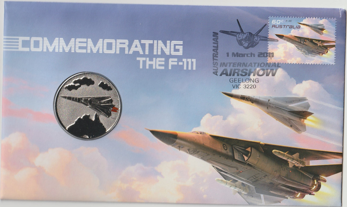2011 Australia Post Commemorating the F-111 Jet PNC front
