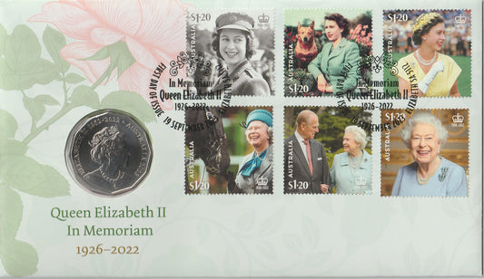 2024 Australia Post Queen Elizabeth Remembering PNC front