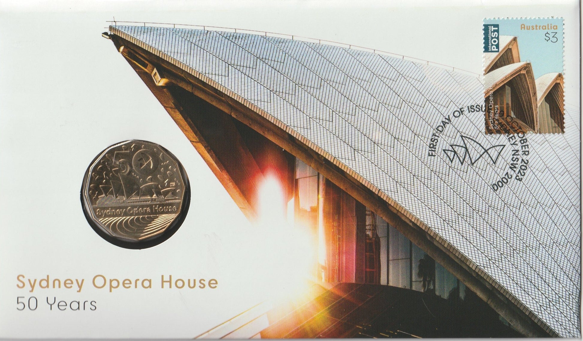 2023 Australia Post 50 Years of Sydney Opera House PNC front